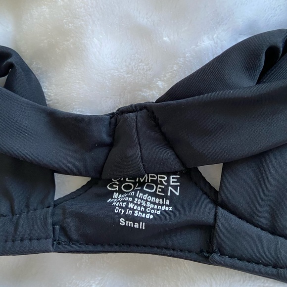 Siempre Golden Scorpio Bikini Top XS/S NWT - Picture 4 of 9